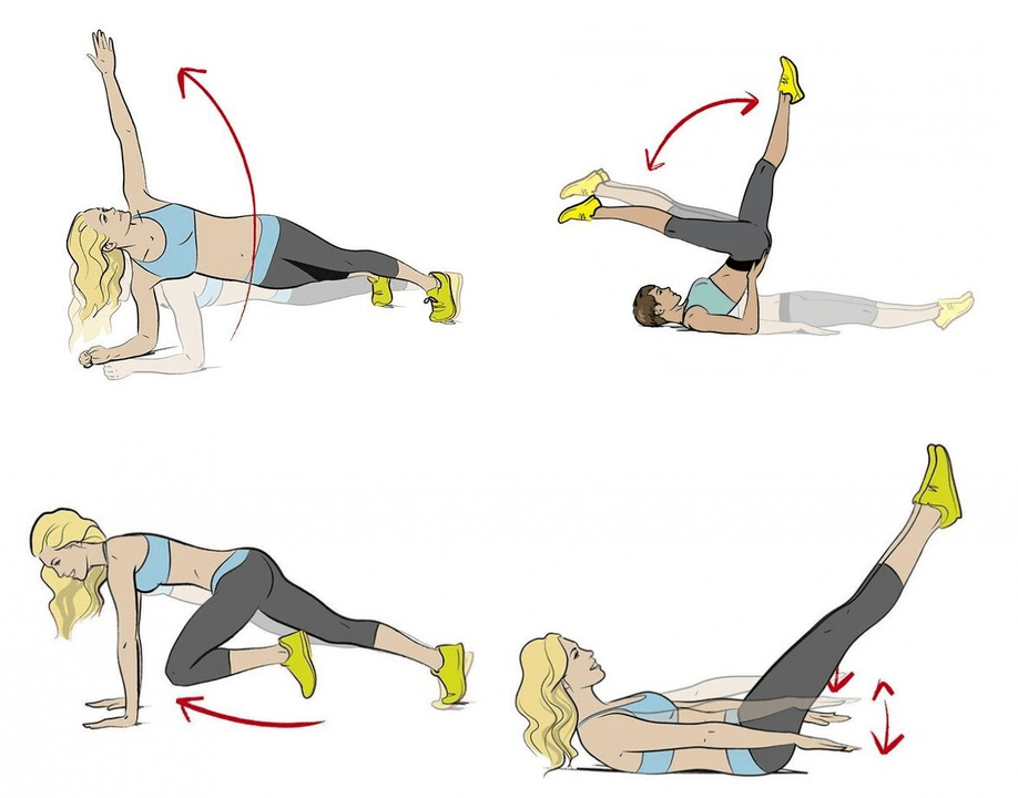 Exercices sur la perte de poids de l'abdomen et des côtés